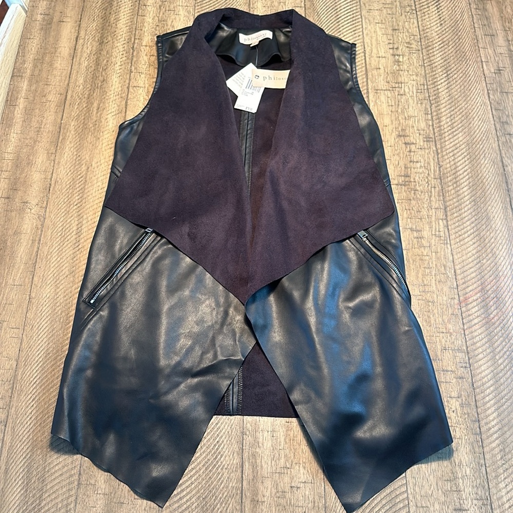 Philosophy Faux Vegan Leather Vest